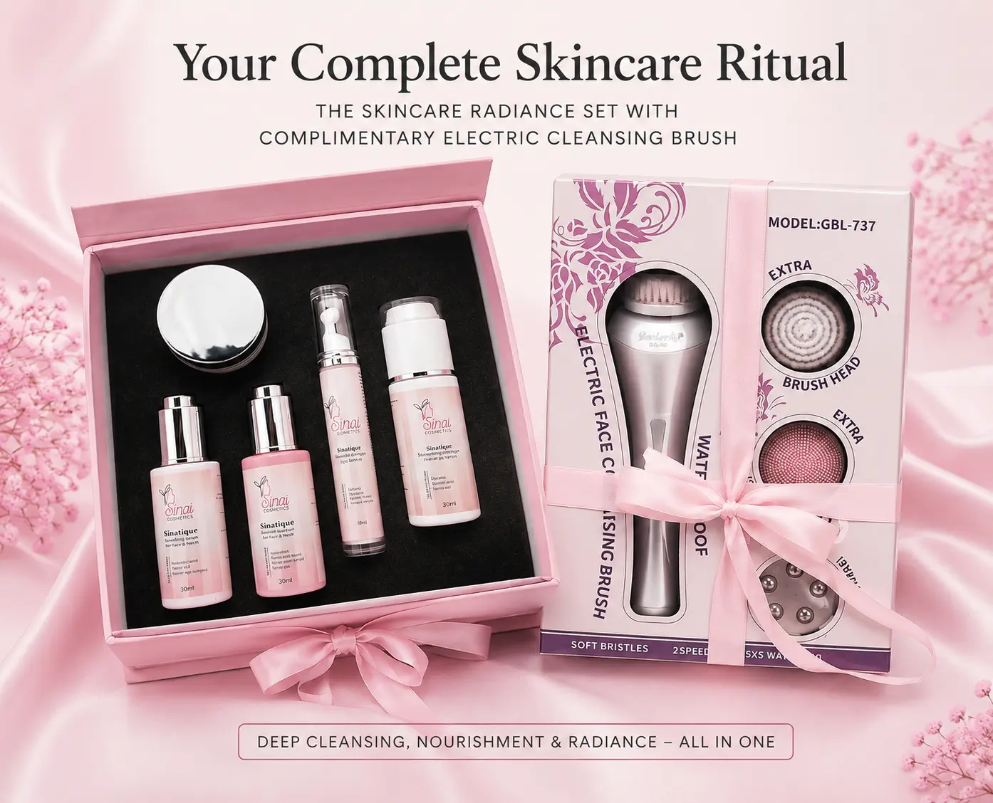 Skincare Set + Cleansing Brush Gift